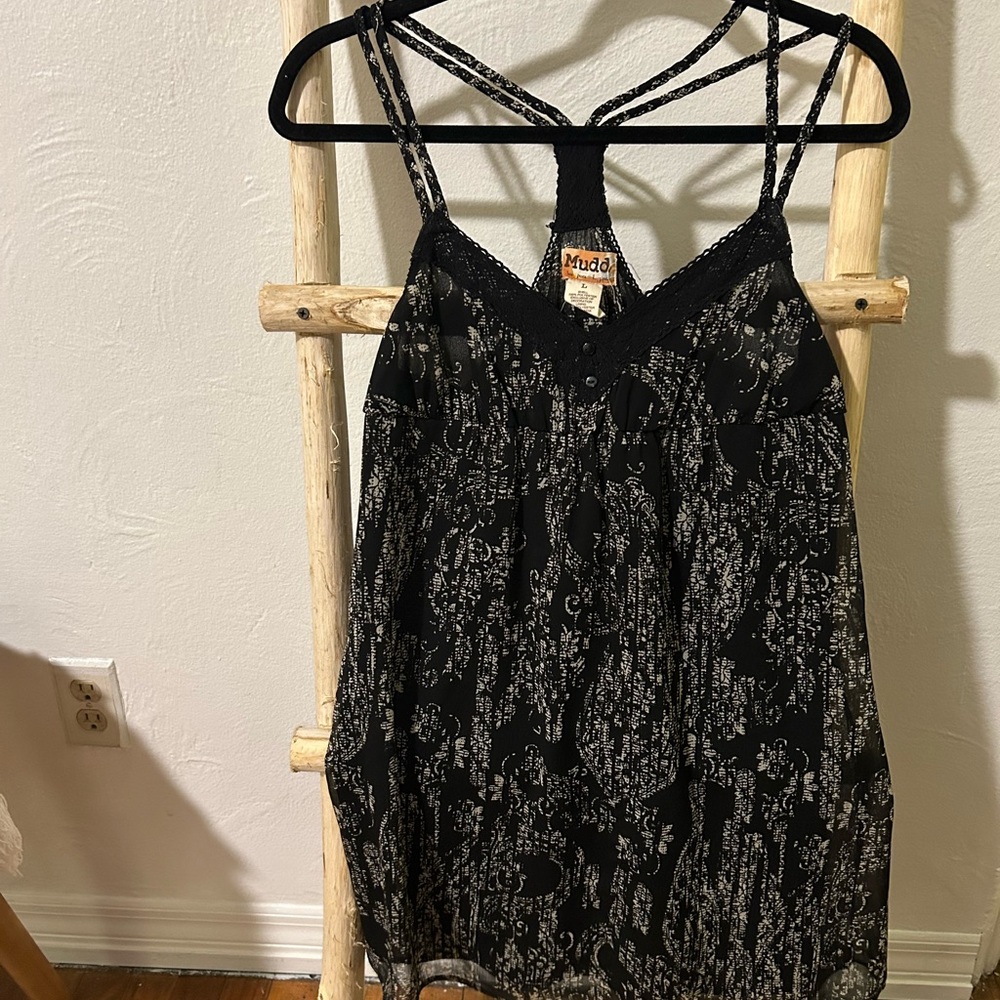 Mudd Monochrome Strappy Top